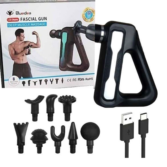 تفنگ ماساژور فیشیال 8سر Blueidea