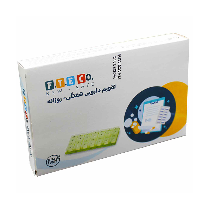 تقویم دارویی هفتگی - روزانه F.T.E CO