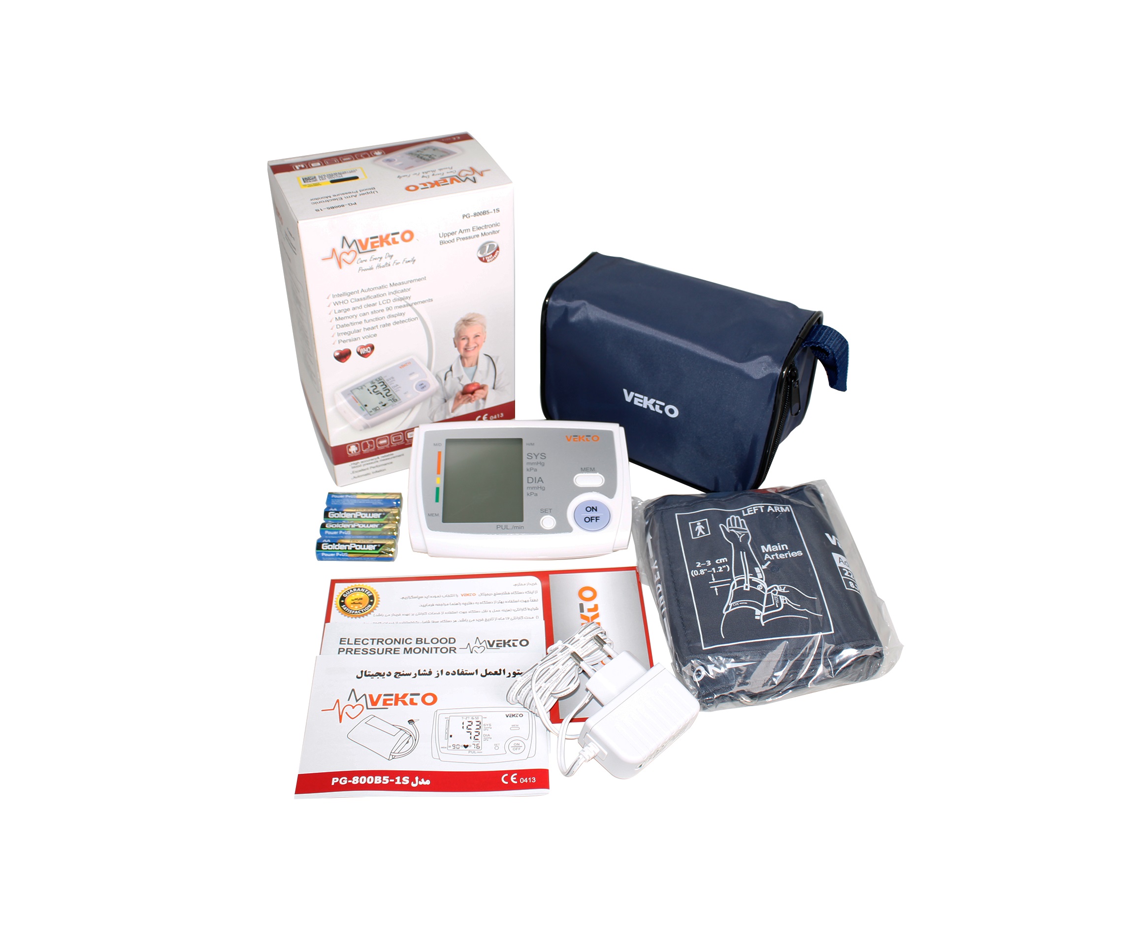 فشارسنج بازویی وکتو مدل PG-800B5-1S