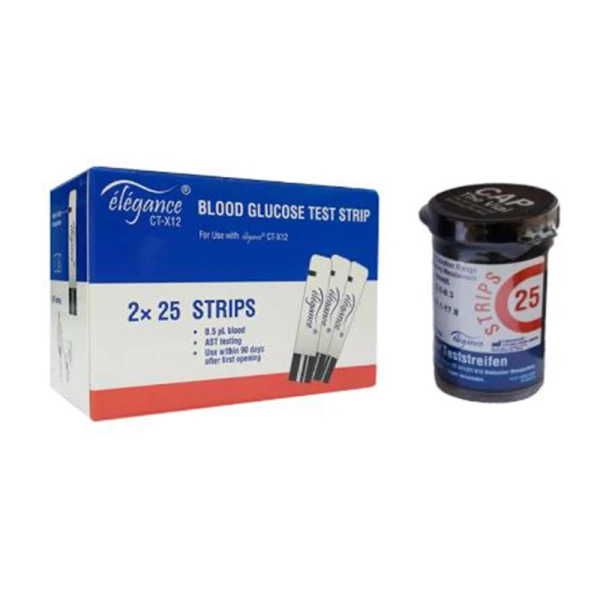 نوار تست قند خون الگانس 50 عددی