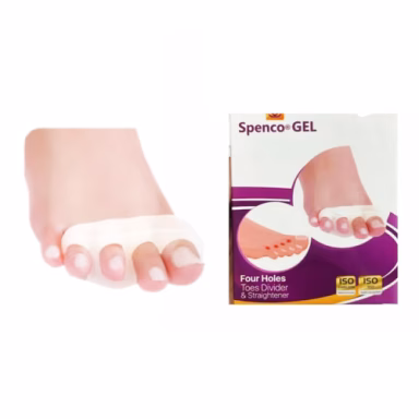 پد جداکننده انگشتان پا مدل چهار حلقه اسپنکو ژل کد 1019